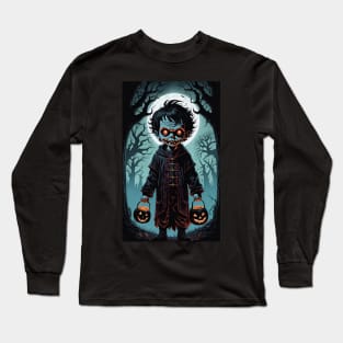 Trick or Treat Zombie Kid Long Sleeve T-Shirt